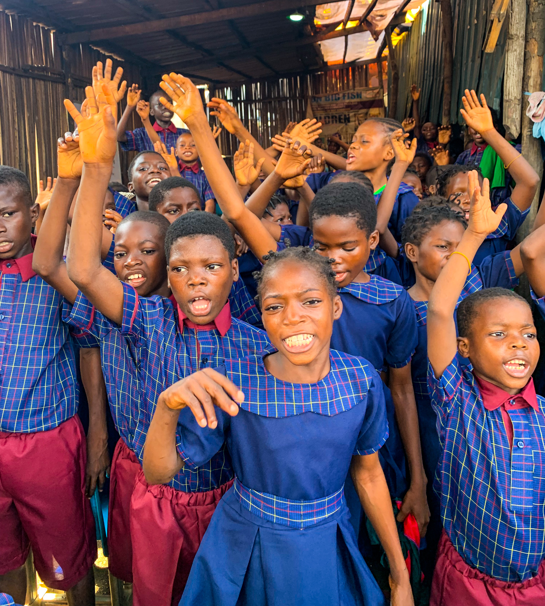 Ava and George donates 400 school uniforms to underprivileged children